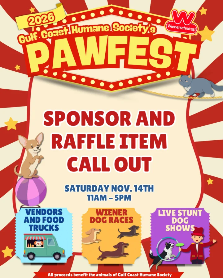 🎪 Want to be part of the show? Become a Pawfest sponsor! 🐾 Gulf Coast&hellip;